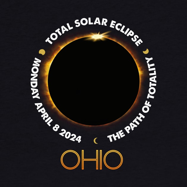 OHIO Total Solar Eclipse 2024 American Totality April 8 by Sky full of art